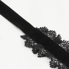 DEVIL FASHION Women's Gothic Beaded Lace Hem Necklace