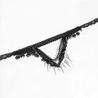 DEVIL FASHION Women's Gothic Beaded Rivets Layered Choker