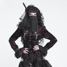 DEVIL FASHION Women's Gothic Beaded Tassels Mask