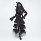 DEVIL FASHION Women's Gothic Beaded Tassels Mask