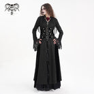 DEVIL FASHION Women's Gothic Buckle-up Tassels Jacket with Hood