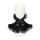 DEVIL FASHION Women's Gothic Cross Lace-Trimmed Velvet Neckwear