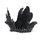 DEVIL FASHION Women's Gothic Feather Cross Metal Headwear