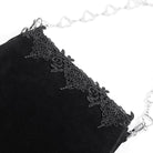 DEVIL FASHION Women's Gothic Floral Embroidered Beaded Bag