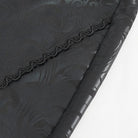 DEVIL FASHION Women's Gothic Floral Embroidered Mesh Splice Leggings