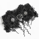 DEVIL FASHION Women's Gothic Floral Tassels Neckwear