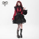 DEVIL FASHION Women's Gothic Fluffy Little Bat Chain Bag