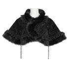 DEVIL FASHION Women's Gothic Jacquard Rose Beaded Cape
