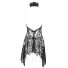 DEVIL FASHION Women's Gothic Lace Floral Ruffled Lingerie