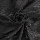 DEVIL FASHION Women's Gothic Lace Ripped Hem Dress with Arm Sleeves