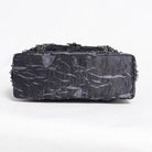 DEVIL FASHION Women's Gothic Lace-Trimmed Rose Cross Bag Grey-Black