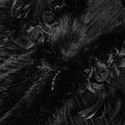 DEVIL FASHION Women's Gothic Plumed Floral Embroidered Cape