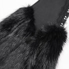 DEVIL FASHION Women's Gothic Plush Chains Leg Warmers Black