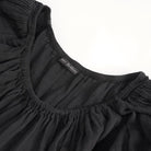 DEVIL FASHION Women's Gothic Puff Sleeved Drawstring Prom Dress