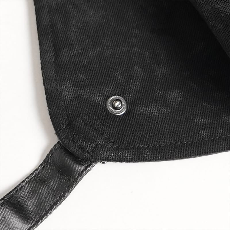 DEVIL FASHION Women's Gothic Rivet Bat Tote Bag
