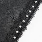 DEVIL FASHION Women's Gothic Rivet Evil Eye Lace-Trimmed Journal Cover