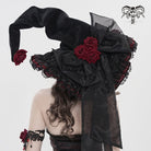 DEVIL FASHION Women's Gothic Rose Bowknot Witch Hat