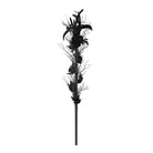 DEVIL FASHION Women's Gothic Rose Feather Snake Scepter