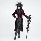 DEVIL FASHION Women's Gothic Rose Feather Snake Scepter