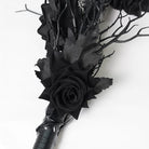 DEVIL FASHION Women's Gothic Rose Feather Snake Scepter