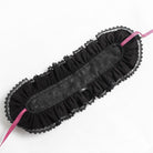 DEVIL FASHION Women's Gothic Rose Lace Ruffled  Headwear Black-Red