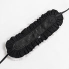 DEVIL FASHION Women's Gothic Rose Lace Ruffled  Headwear Black-White