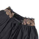 DEVIL FASHION Women's Gothic Rose Ruffle High Low Hem Skirt