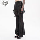 DEVIL FASHION Women's Gothic Sheer Spider Mesh Pants