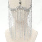 DEVIL FASHION Women's Gothic Skull Tassel Chained Headwear