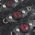 DEVIL FASHION Women's Gothic Spiked Evil Eyes Girdle