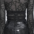 DEVIL FASHION Women's Gothic Spiked Evil Eyes Girdle