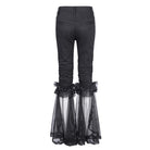 DEVIL FASHION Women's Gothic Splice Ruffled Lace Pants