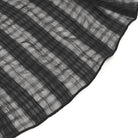 DEVIL FASHION Women's Gothic Stand Collar Puff Sleeved Sheer Shirt