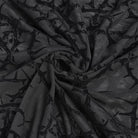 DEVIL FASHION Women's Gothic Thorny Vine Flocked Sheer Mesh Leggings