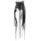 DEVIL FASHION Women's Punk Belts Slim Underbust Corsets With Ripped Skirt