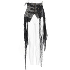 DEVIL FASHION Women's Punk Belts Slim Underbust Corsets With Ripped Skirt