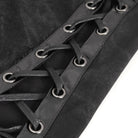 DEVIL FASHION Women's Punk Buckle Side Slit Wrapped Long Skirt