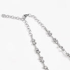 DEVIL FASHION Women's Punk Chain Hexagram Fishbone Necklace