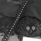 DEVIL FASHION Women's Punk Chained Spiked Asymmetric Tank Top