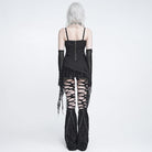 DEVIL FASHION Women's Punk Chained Spiked Asymmetric Tank Top