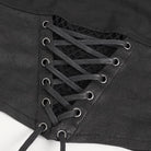 DEVIL FASHION Women's Punk Cutout Mesh Short Sleeved Crop Top