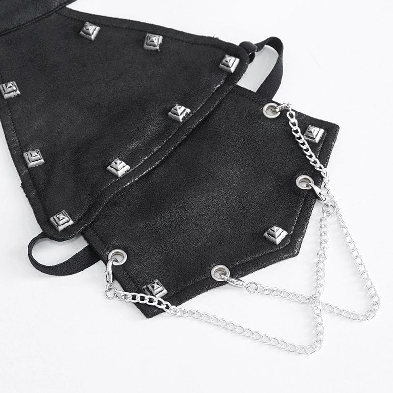 DEVIL FASHION Women's Punk Cutout Mesh Short Sleeved Crop Top