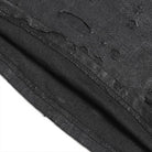 DEVIL FASHION Women's Punk Distressed Mock Neck Long Sleeve Top
