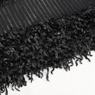 DEVIL FASHION Women's Punk Distressed Sheer Sweater with Hood and Chain