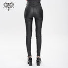 DEVIL FASHION Women's Punk Eyelet Strap Lace-up Pants