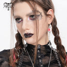 DEVIL FASHION Women's Punk Fishtail Eyeball Earrings