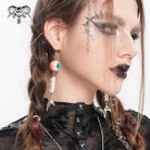 DEVIL FASHION Women's Punk Fishtail Eyeball Earrings