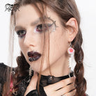 DEVIL FASHION Women's Punk Fishtail Eyeball Earrings