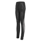 DEVIL FASHION Women's Punk Jacquard Chain Ring Sides Leggings