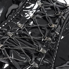 DEVIL FASHION Women's Punk Lace-up Irregular Slip Overbust Corset